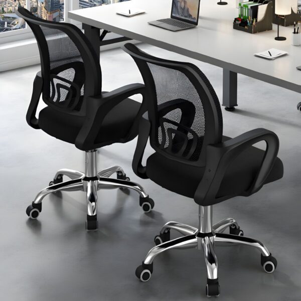 Ergonomic Mesh Clerical Office Chair with breathable mesh backrest, adjustable features, and lumbar support for a comfortable and supportive seating experience.