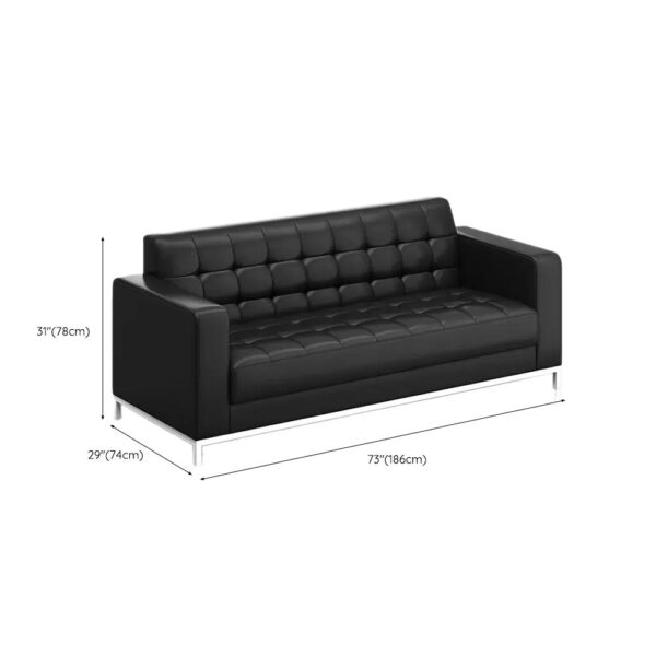 5-Seater Leather Loveseat Sofa Set with modern design and premium vinyl leather upholstery.