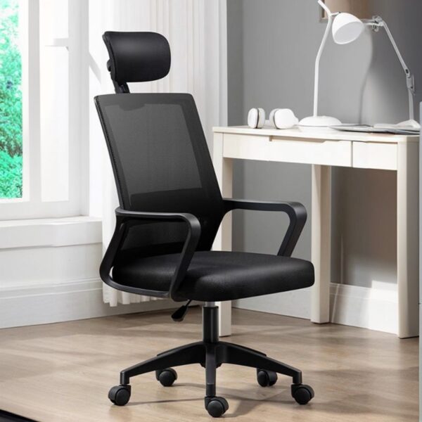 Rotatable High Back Mesh Office Chair with adjustable height and breathable mesh back.