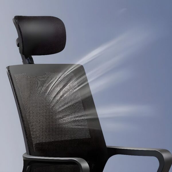 Rotatable High Back Mesh Office Chair with adjustable height and breathable mesh back.