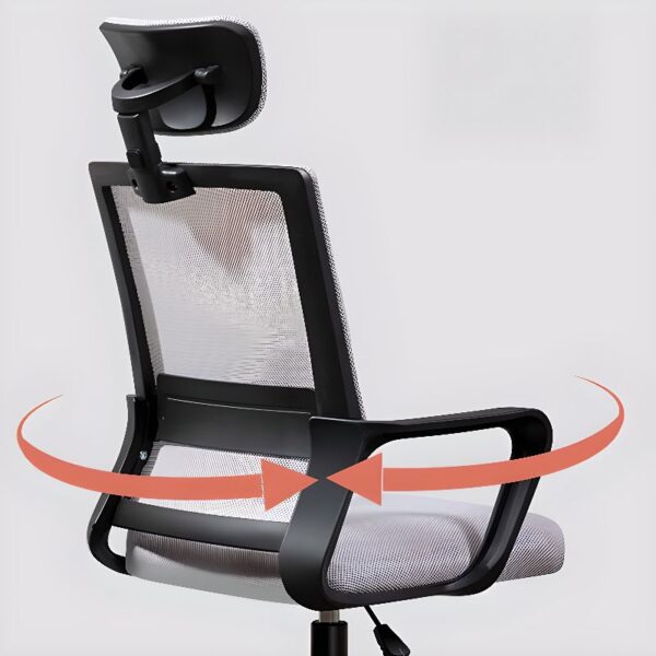 Rotatable High Back Mesh Office Chair with adjustable height and breathable mesh back.