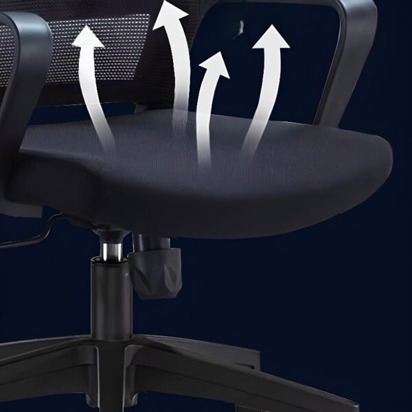 Rotatable High Back Mesh Office Chair with adjustable height and breathable mesh back.