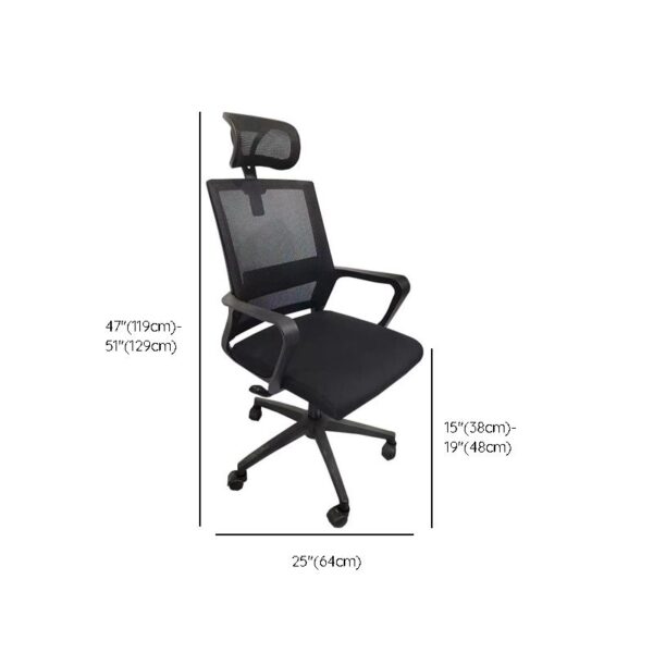 Rotatable High Back Mesh Office Chair with adjustable height and breathable mesh back.