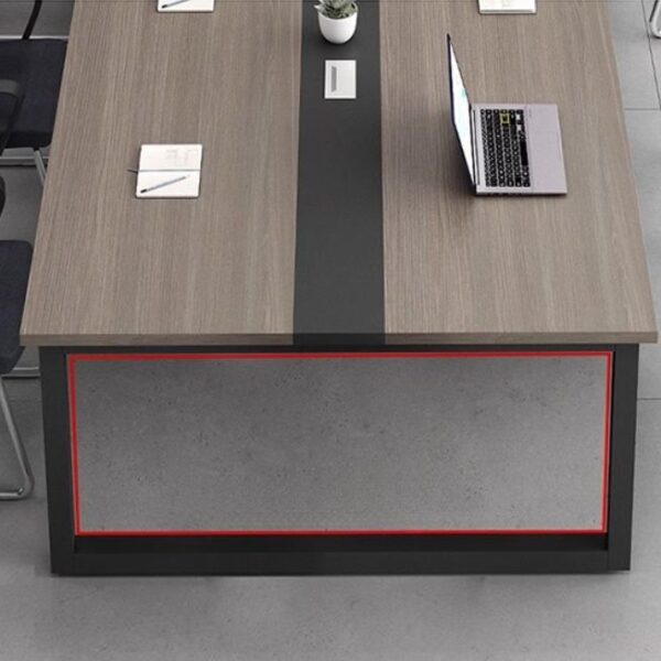 2.4 Meters Casual Rectangle Conference Table with sleek modern design.