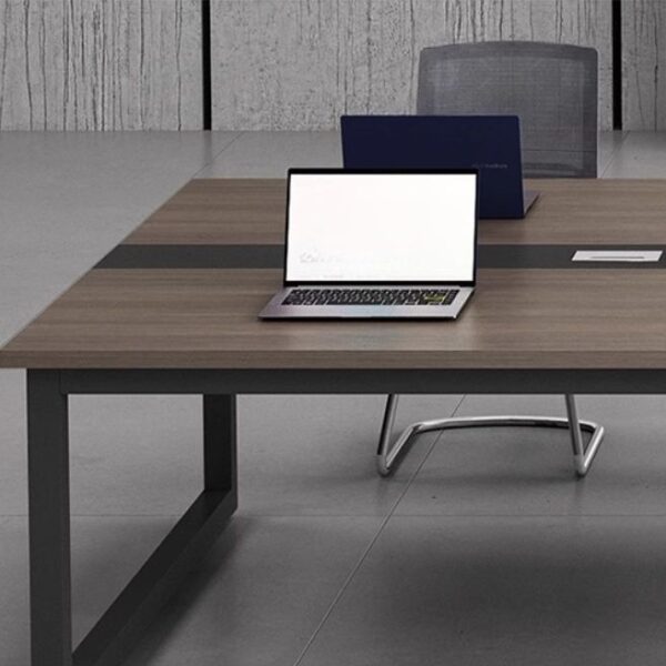 2.4 Meters Casual Rectangle Conference Table with sleek modern design.