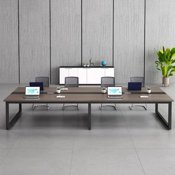 2.4 Meters Casual Rectangle Conference Table with sleek modern design.