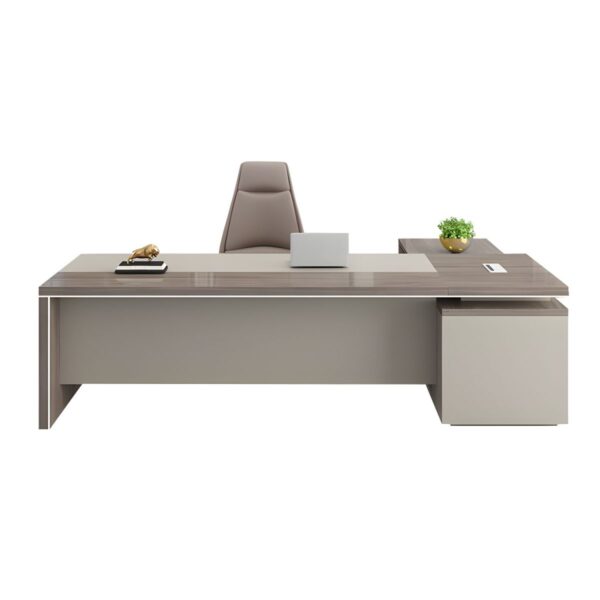 1800mm Modern Executive L-Shape Office Desk with spacious work surface and sleek wood finish.