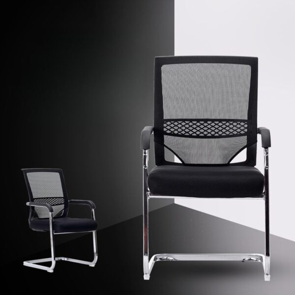 Modern Upholstered Guest Waiting Chair with cushioned seat and backrest for comfort and support.