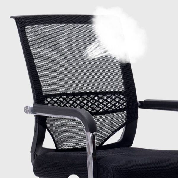 Modern Upholstered Guest Waiting Chair with cushioned seat and backrest for comfort and support.