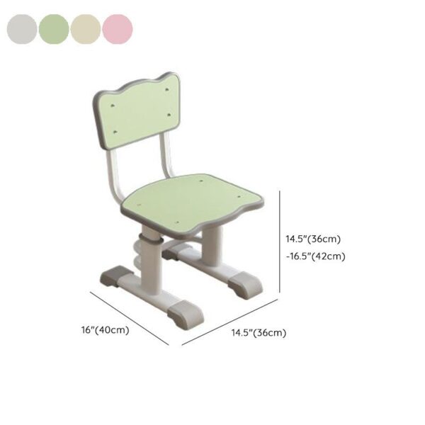 Adjustable Plastic Children Computer Desk with a modern design, offering ergonomic height adjustment for growing kids.