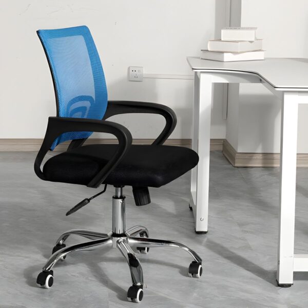 Mesh Swivel Modern Clerical Office Chair with adjustable height, ergonomic design, and breathable mesh back for enhanced comfort and support.