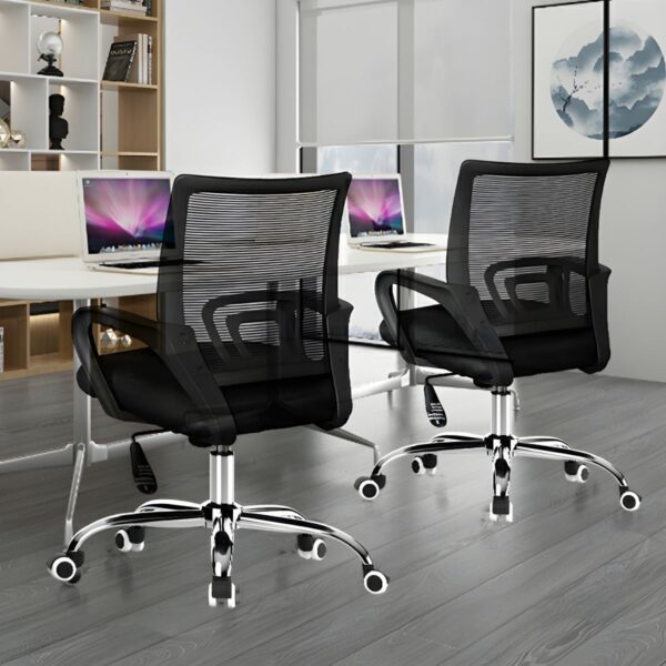 Mesh Swivel Modern Clerical Office Chair with adjustable height, ergonomic design, and breathable mesh back for enhanced comfort and support.