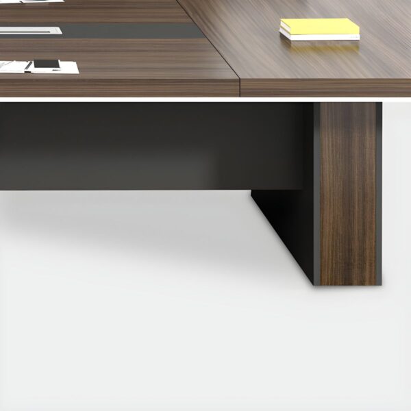 14-Seater Wooden Office Conference Table with ergonomic design and sleek wood finish.