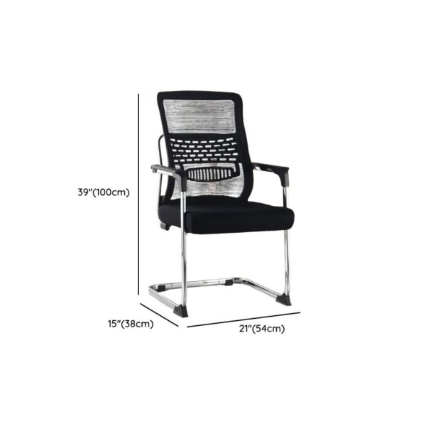 Mesh Modern Conference Room Chair with breathable mesh back, adjustable height, and ergonomic design for comfortable meetings.