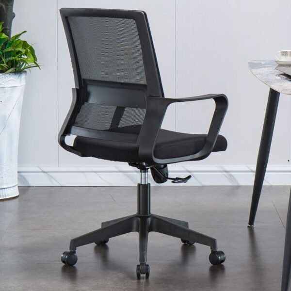 Adjustable Mesh Study Desk Chair with breathable backrest, ergonomic design, and customizable height and tilt settings.