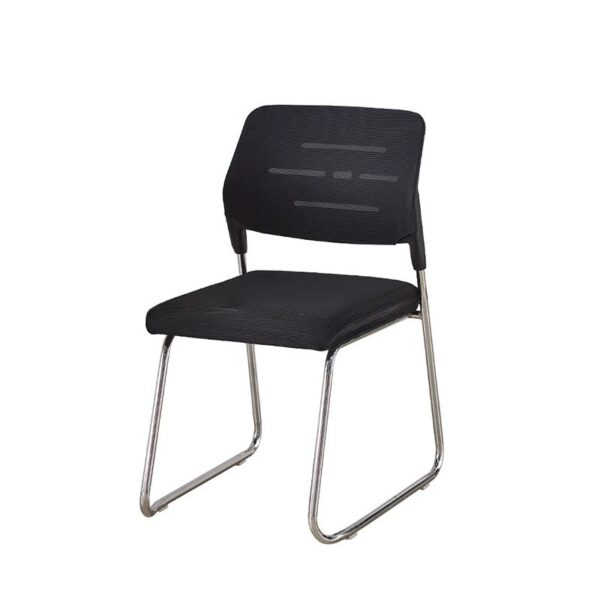 Mid Back Mesh Conference Chair with breathable back, padded seat, and adjustable height for comfort and support.