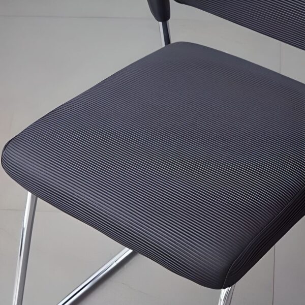 Mid Back Mesh Conference Chair with breathable back, padded seat, and adjustable height for comfort and support.