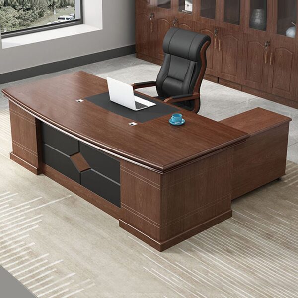 1600mm Prestigious Office Boss Table with sleek modern design, spacious surface, and durable construction for a professional office setup.