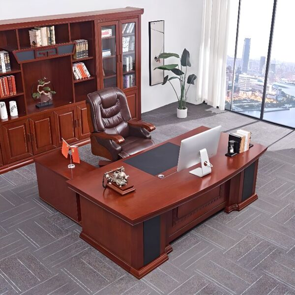 180cm Director's Executive Office Desk featuring a sleek design, spacious work surface, and built-in storage for a professional office setting.