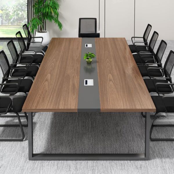 2400mm Executive Office Conference Table with modern design and spacious surface, ideal for high-level meetings and collaborative discussions.