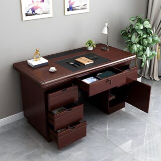 120cm Executive Modern Staff Office Desk with a spacious surface and minimalist design for home and office use.