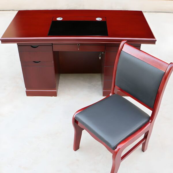 120cm Executive Wooden Office Boss Table with sleek design and spacious surface, perfect for executive offices.