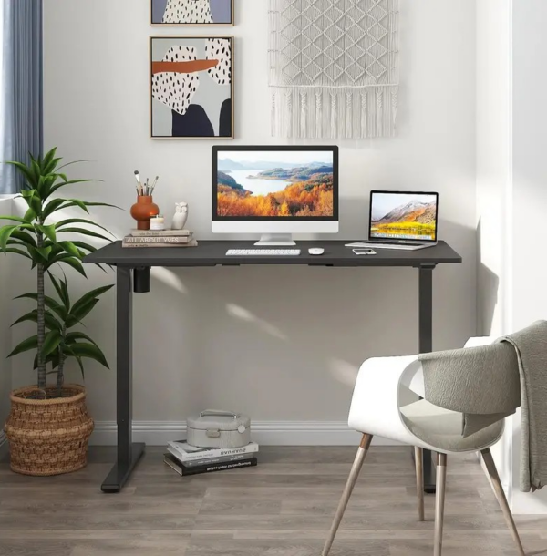 120cm Electric Standing Office Desk with adjustable height, providing ergonomic comfort for a dynamic work experience.