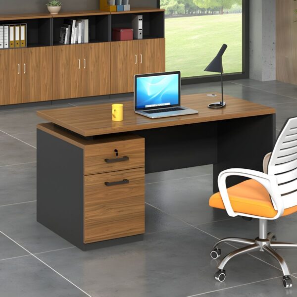 1400mm Modern Natural Wood Study Desk with sleek design and ample workspace.