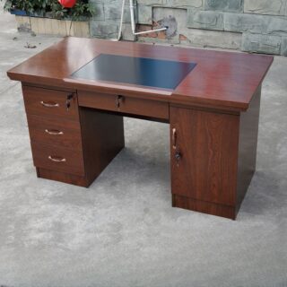 140cm Executive Mahogany Writing Desk featuring a spacious writing surface and stylish storage drawers, crafted from rich mahogany wood.