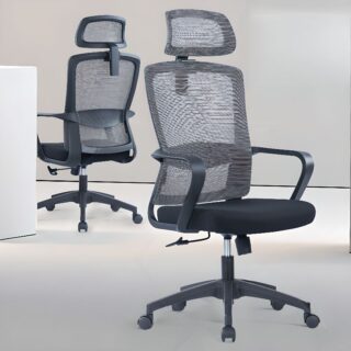 Ergonomic Mesh Study Chair with adjustable height and armrests, designed for comfort and proper posture.