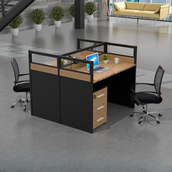 2-Way Modular Office Modern Workstation with customizable design, spacious surfaces, and contemporary finishes for professional office setups.