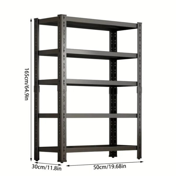 Adjustable Boltless Shelves Storage Rack with tool-free assembly and customizable shelves for versatile and durable storage.