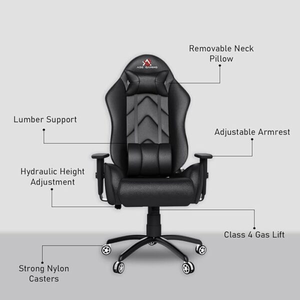 Premium PU Leather Ergonomic Gaming Chair with adjustable features and ergonomic design.