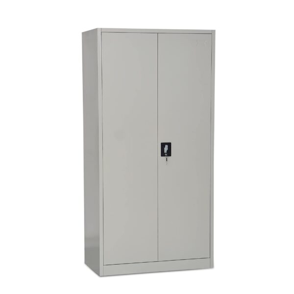 2-Door Steel Filing Office Cabinet with multiple shelves for secure storage and organization.