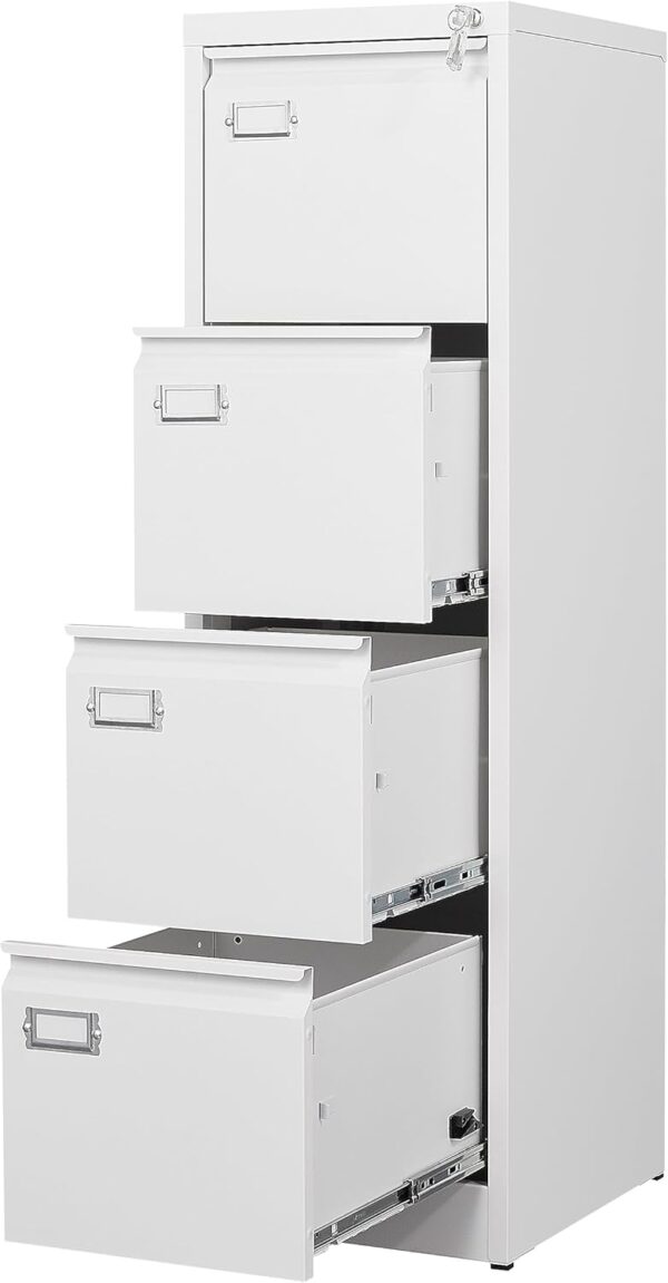 4-Drawer Locker Office Storage Cabinet with lockable drawers and durable metal construction.