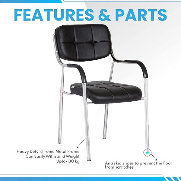 Premium Leather Heavy Duty Waiting Chair with sleek design, ergonomic comfort, and durable construction for high-traffic areas.