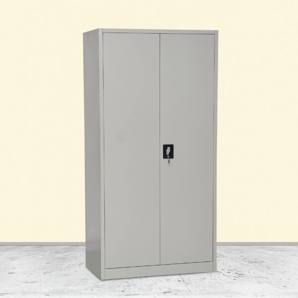 2-Door Steel Filing Office Cabinet with multiple shelves for secure storage and organization.