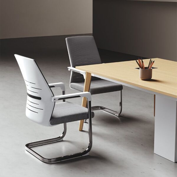 Fixed Arms Ergonomic Visitor Chair with cushioned seat and backrest for comfortable, professional seating.