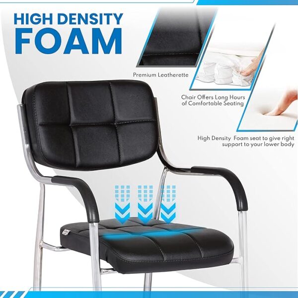 Premium Leather Heavy Duty Waiting Chair with sleek design, ergonomic comfort, and durable construction for high-traffic areas.