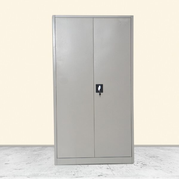 2-Door Steel Filing Office Cabinet with multiple shelves for secure storage and organization.