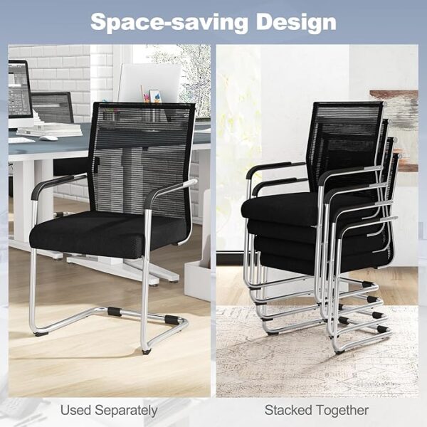 Waiting Reception Chair with arms, plush seating, and modern design, perfect for office and waiting areas.