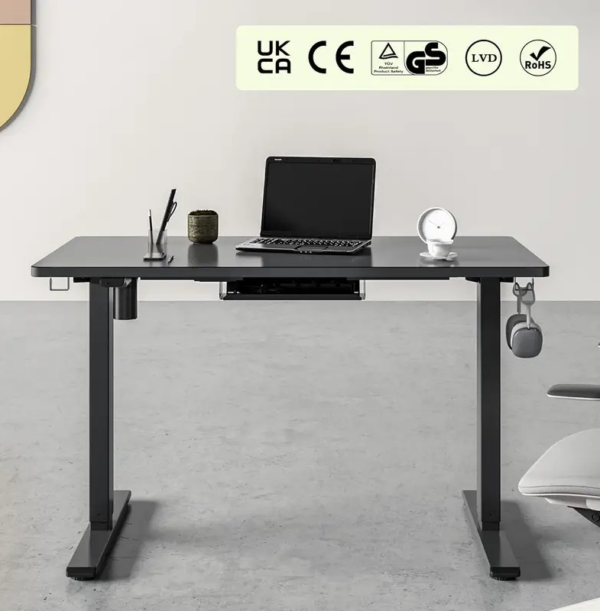 120cm Electric Standing Office Desk with adjustable height, providing ergonomic comfort for a dynamic work experience.