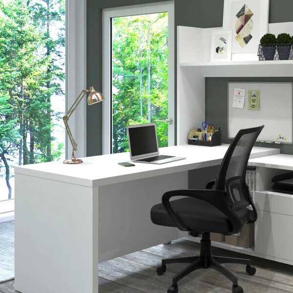 Ergonomic Mesh Office Task Chair with adjustable height and armrests for comfort and support.