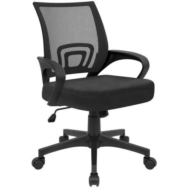 Ergonomic Mesh Office Task Chair with adjustable height and armrests for comfort and support.