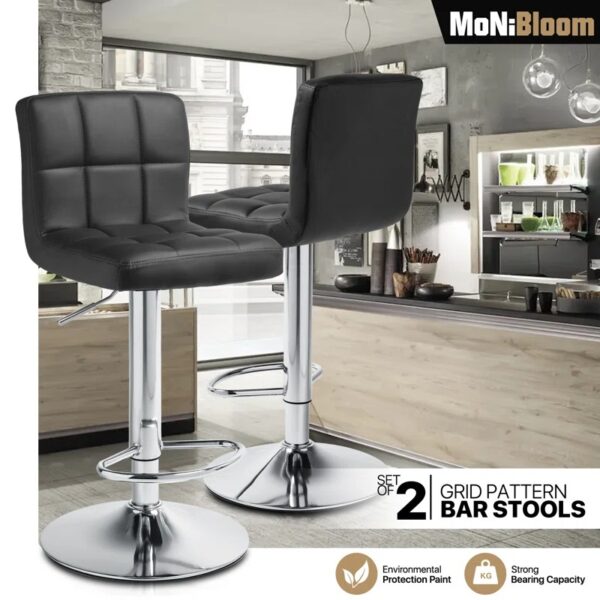 Adjustable Counter Barstool with Backrest, featuring a height-adjustable mechanism, supportive backrest, and modern design for added comfort and style.