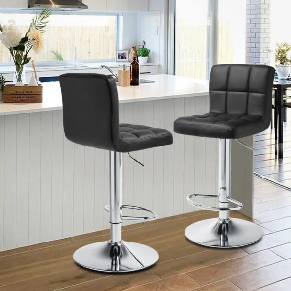 Adjustable Counter Barstool with Backrest, featuring a height-adjustable mechanism, supportive backrest, and modern design for added comfort and style.