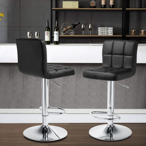 Adjustable Counter Barstool with Backrest, featuring a height-adjustable mechanism, supportive backrest, and modern design for added comfort and style.