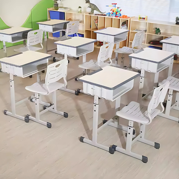 Plastic Modern Children Study Desk with adjustable height and vibrant design for a functional and fun learning environment.