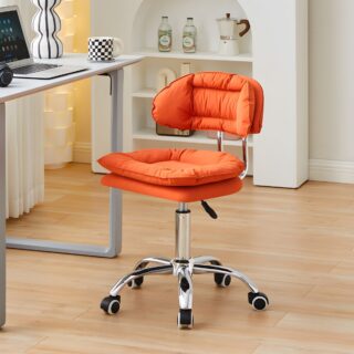 Adjustable Modern Upholstered Office Stool with padded seat, adjustable height, and durable design for comfortable and versatile office seating.