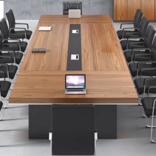 3 Meters Executive Wood Boardroom Table with a spacious surface and elegant wood finish, designed for professional meetings.